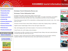 Tablet Screenshot of kissimmeetouristinformationbureau.com
